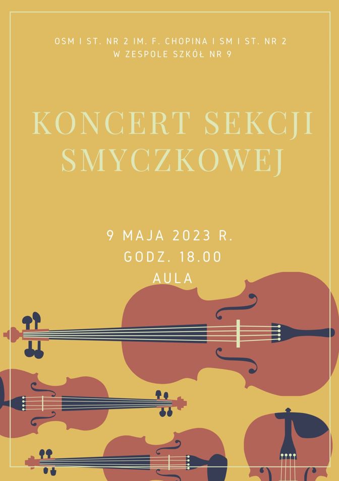 Koncert sekcja skrzypiec