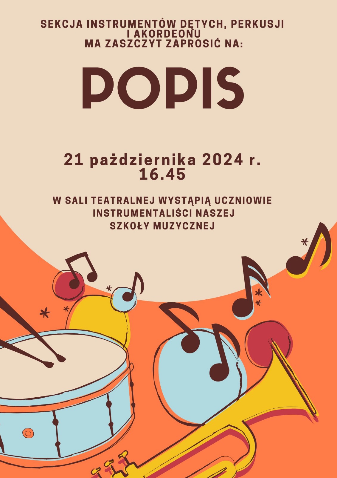plakat dęte Popis 21
