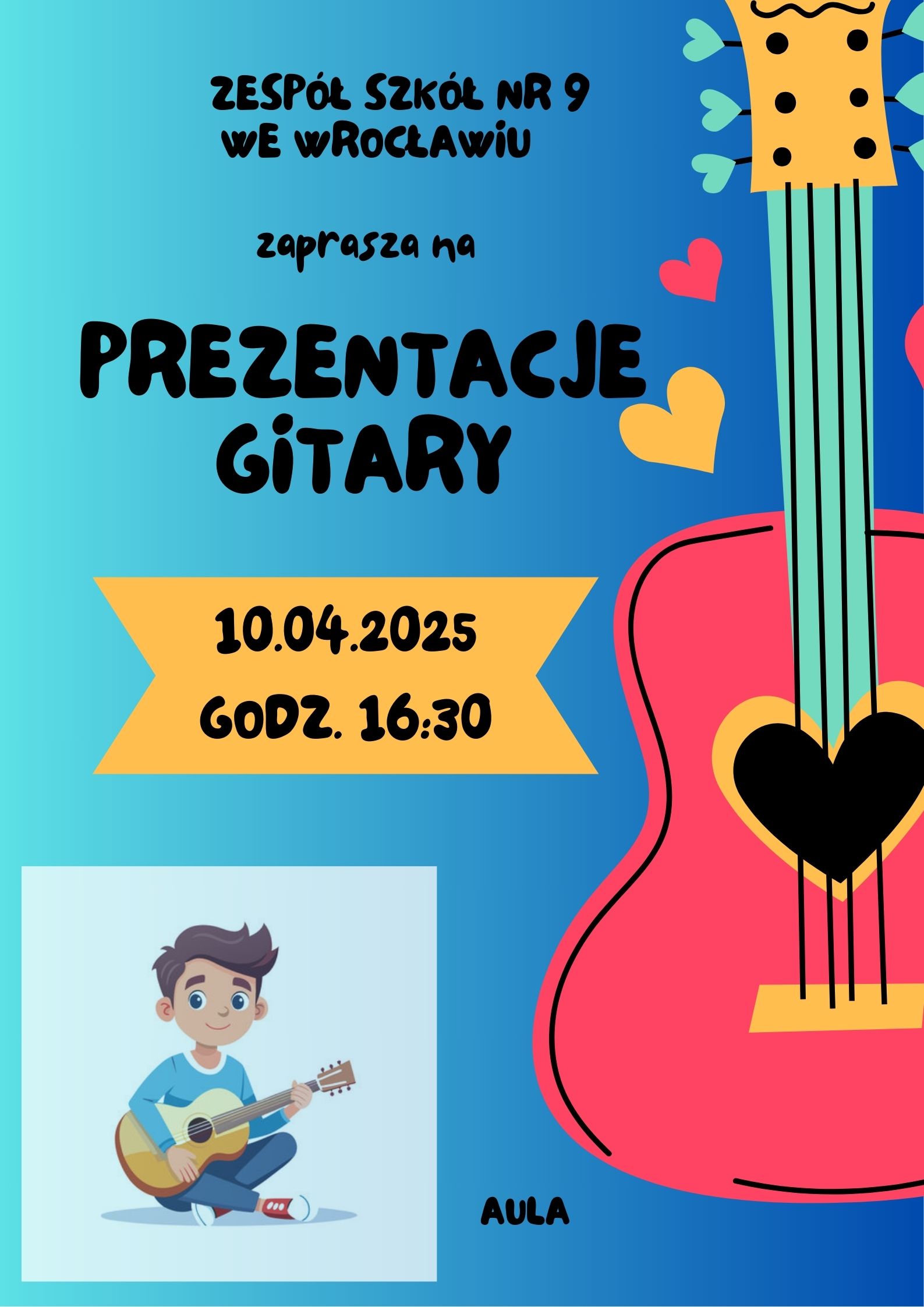 plakat gitary